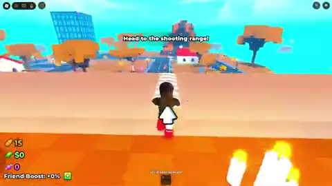 Standing the shooting-range ledge and landing shots on a crackable map egg