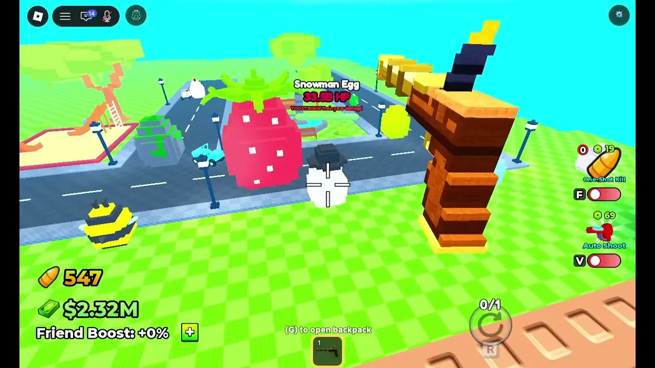 Shoot For Eggs damage